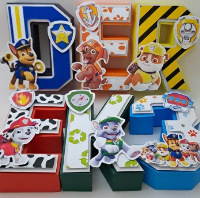 Letra 3D personalizada 4